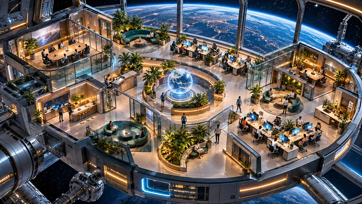 Conceito estação espacial: uma central de operações